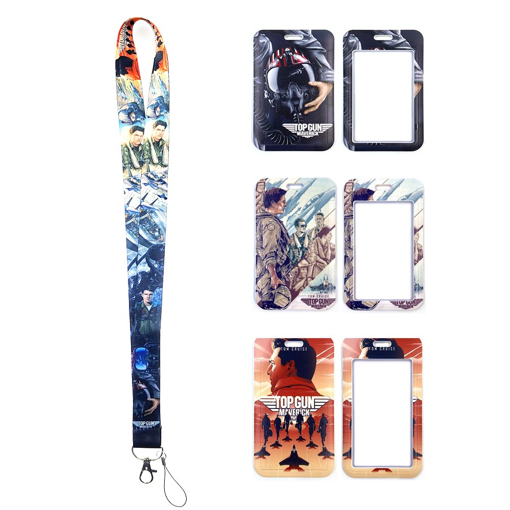 Top Gun Maverick Neck Lanyard Keychain Holder ID Badge Mobile Phone Pin Strap Camera Lanyard