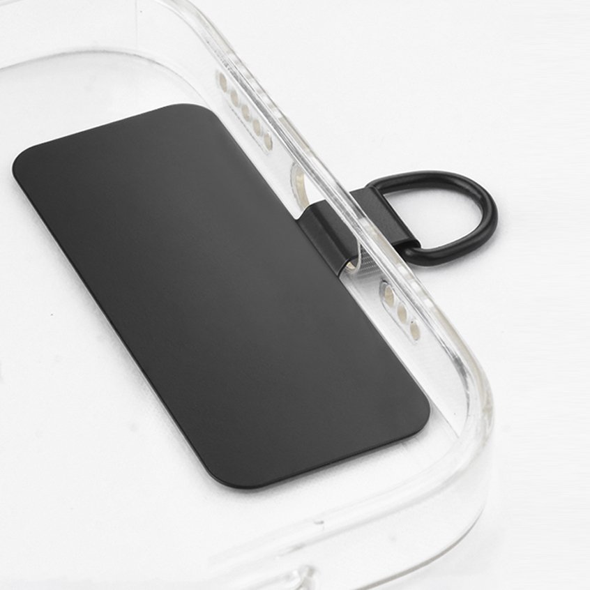 Stainless steel hardened ultra-thin bending edge-proof clip, universal mobile phone anti-lost piece