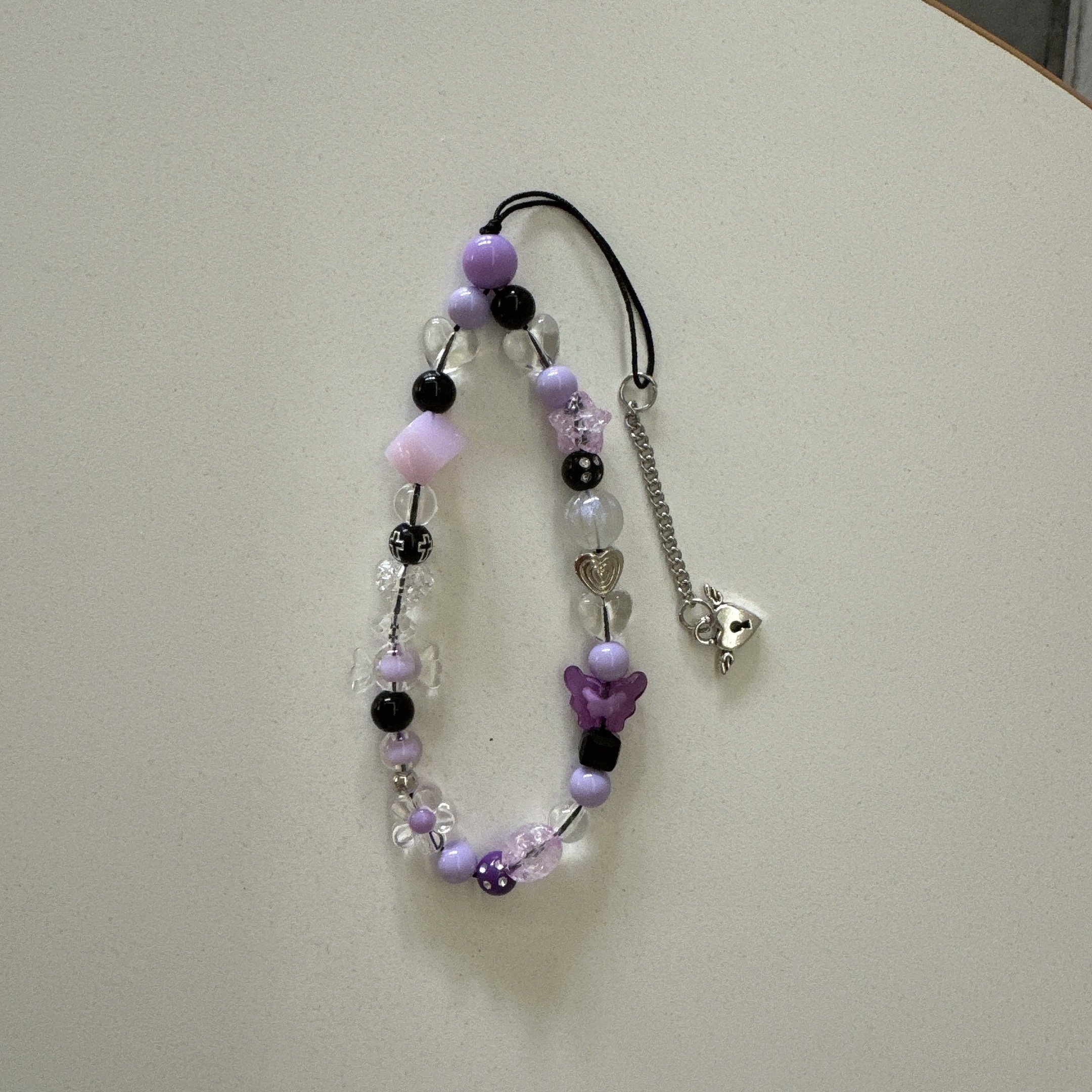 Sweet Cute Jelly Color Love Heart Resin Beaded Mobile Phone Chain Women Cellphone Strap Charm Telephone Pendant Jewelry