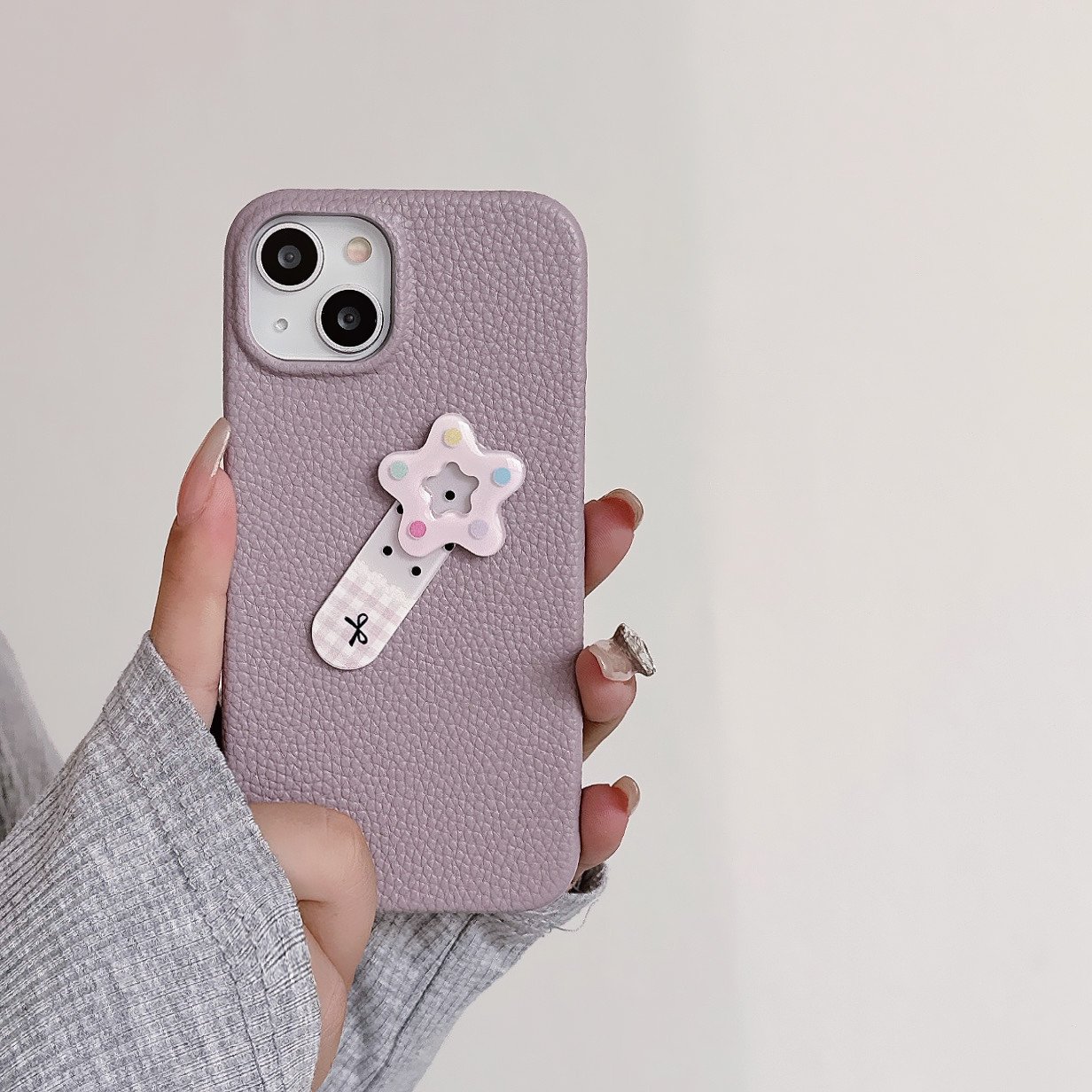 Girls hairpin five-pointed star set case for SAMSUNG S22 23 24 A53 PLUS ULTRA trending card holder phone cover