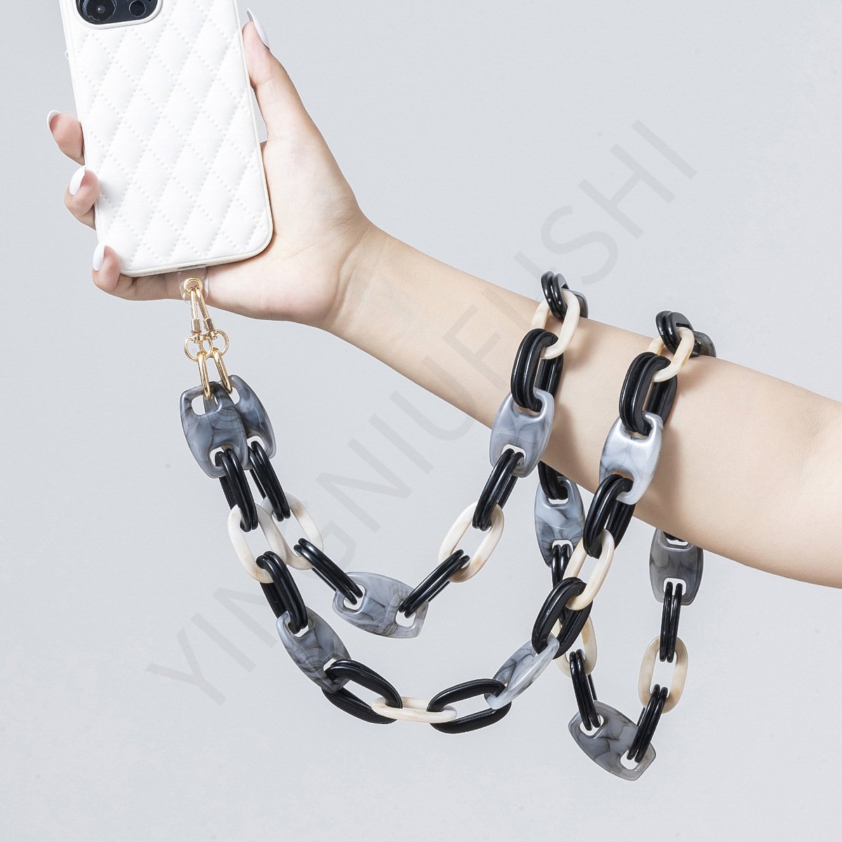 DIY fashion acrylic bag chain mixed colorful mobile phone chain versatile trendy ins trendy beauty mobile phone with wholesale