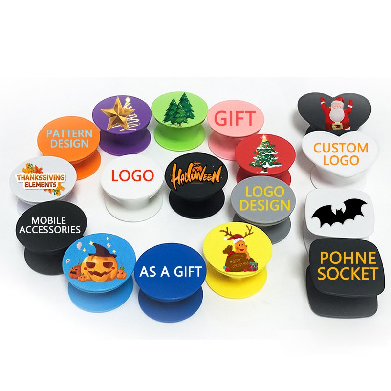 Best Factory Wholesale Custom Poppings Phone Socket UP Grip Holder with Design LOGO Printing Sockets Phone Stand
