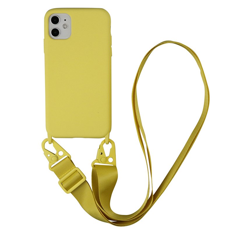 Newest liquid Soft silicone phone case strap necklace Lanyard Case for iPhone 14 12 13 11 15 16 Pro Max lanyard Cases Cover