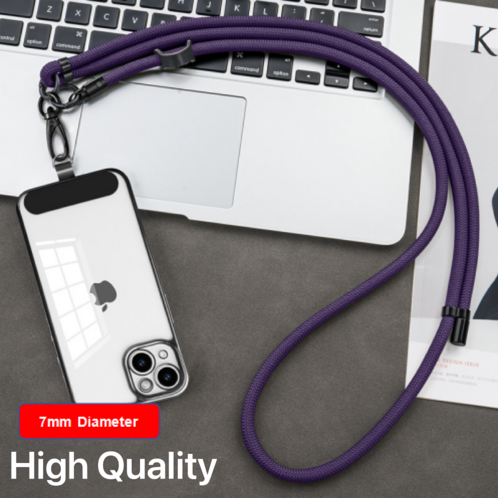 Neck Wrist Wear Lanyard For Cell Phone Adjustable Mobile Phone Strap With Buckle