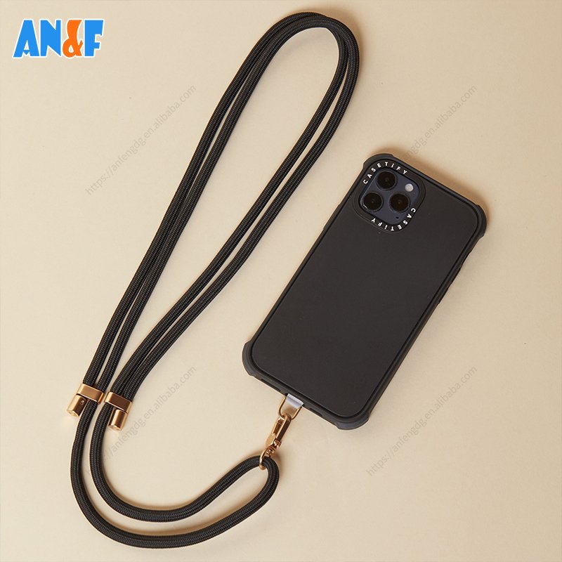 Universal Phone Lanyard Adjustable Nylon Neck Strap With Phone Patch All Smartphones And Dacron Rope With Metal