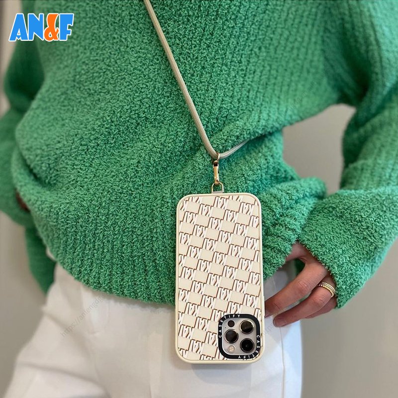 Universal Phone Lanyard Adjustable Nylon Neck Strap With Phone Patch All Smartphones And Dacron Rope With Metal