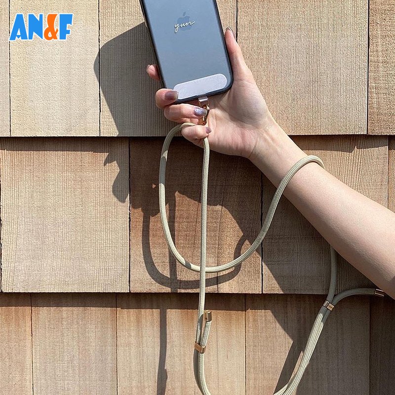 Universal Phone Lanyard Adjustable Nylon Neck Strap With Phone Patch All Smartphones And Dacron Rope With Metal