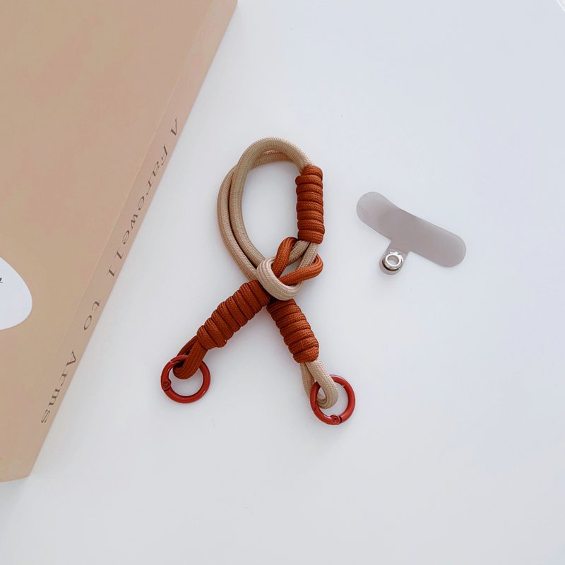Hot Selling Anti Loss Keychain Adjustable Hand Polyester Woven Colorful Wrist Hanging Phone Lanyard Strap For phone and cup