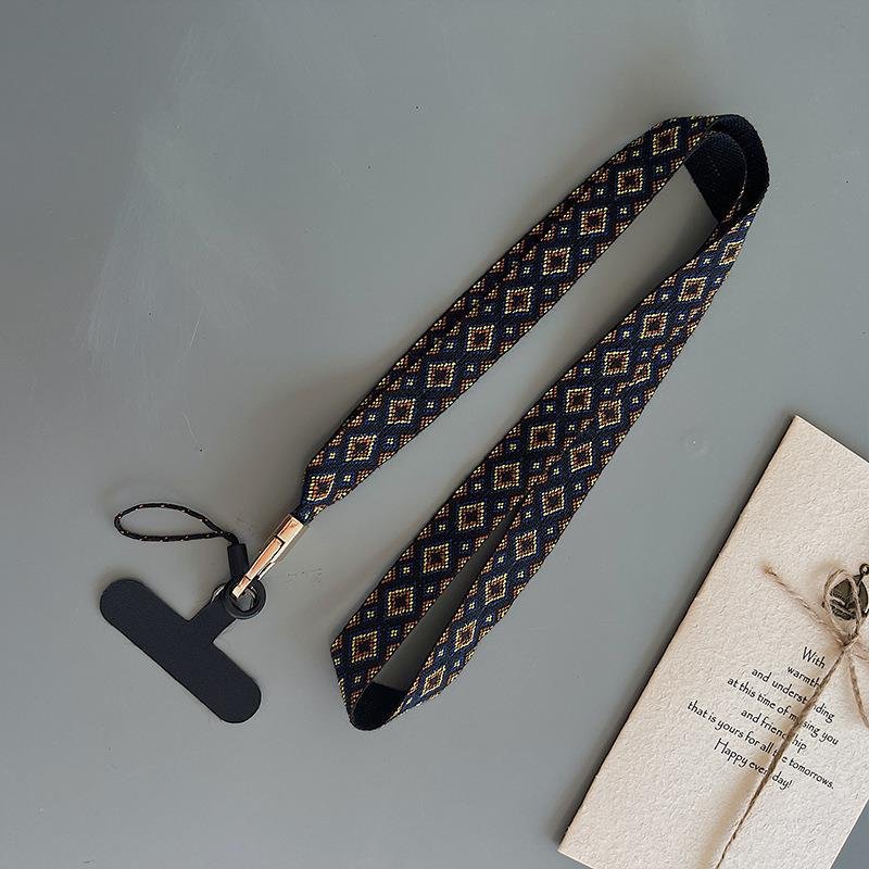 Long Neck Multi-Color Durable Polyester Phone Crossbody Strap Cute Universal Patch with Cord Phone Case Mobile Case Cord Strap