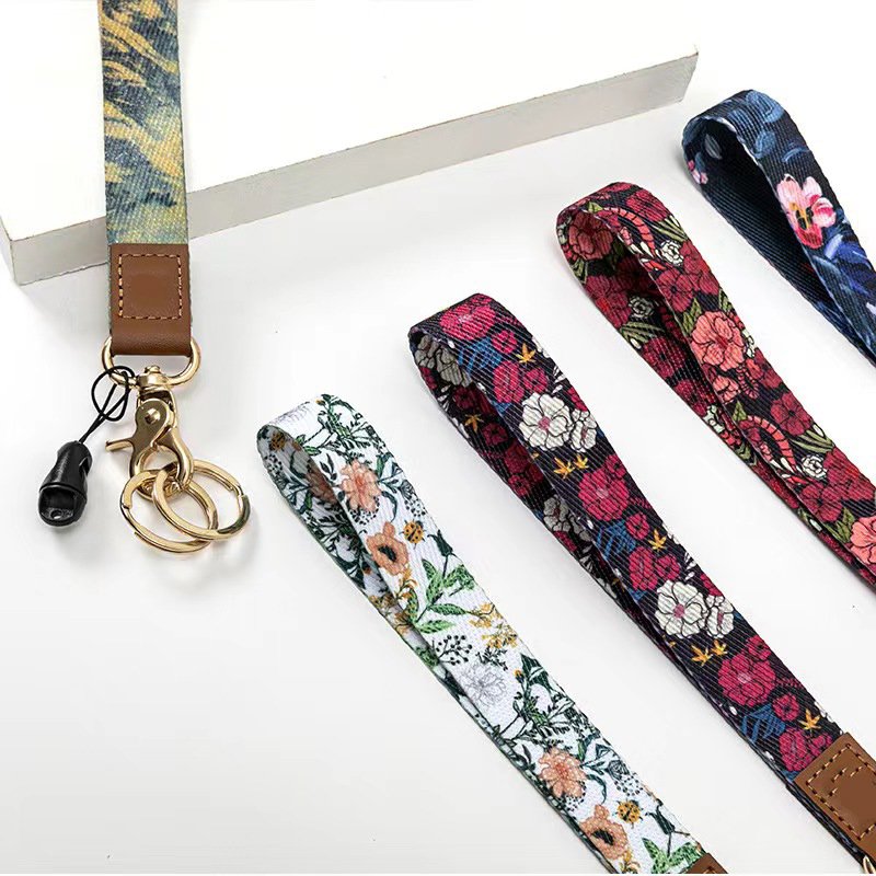 Custom Factory Wrist Lanyards Key Chain Holder Wristlet Keychain Lanyard Phone Key Mobile Lanyard with Logo
