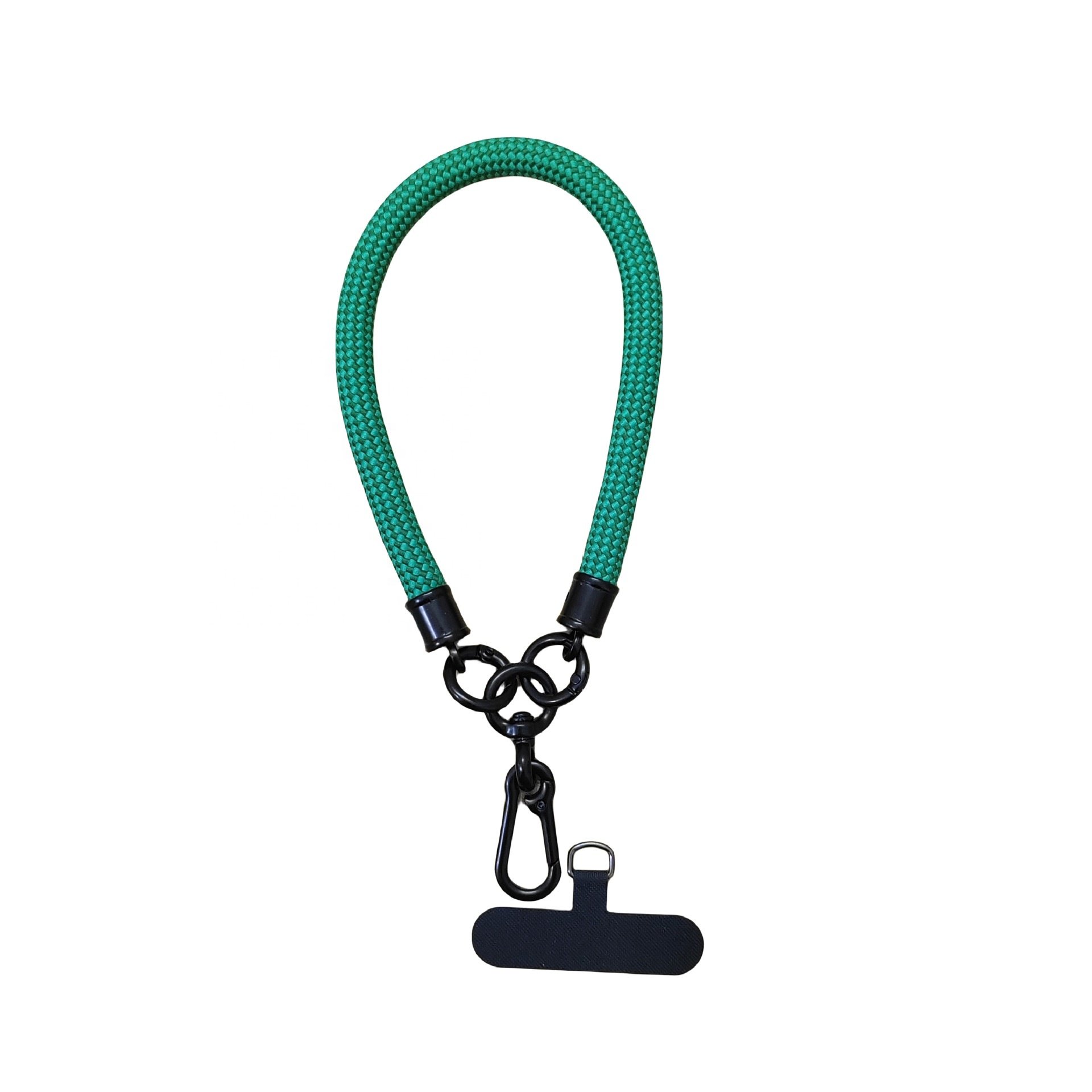 Mobile Phone Accessories Universal custom 10mm nylon pp phone short wrist strap lanyard with tpu patch tether