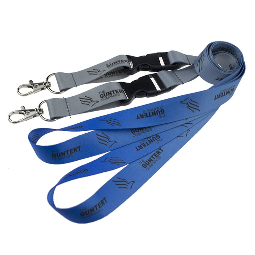 Promotional festival lanyard customized VIP neck strap polyester lanyard with metal hook for event