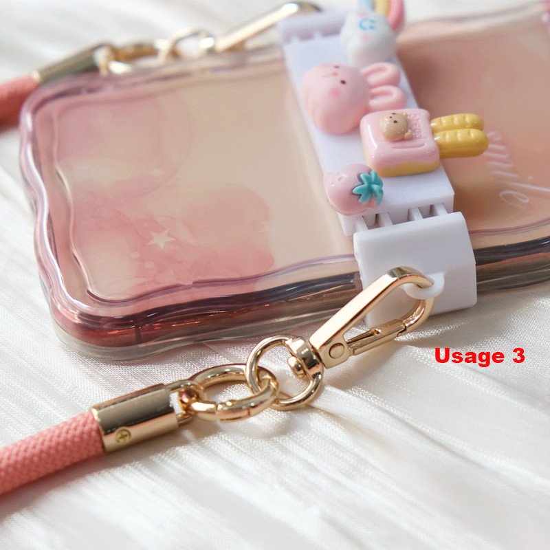 Colorful 7mm Phone Shoulder Strap Necklaces Accessories Mobile Phone Cord Versatile Strap Anti Loss Cell Phone Lanyards 120cm