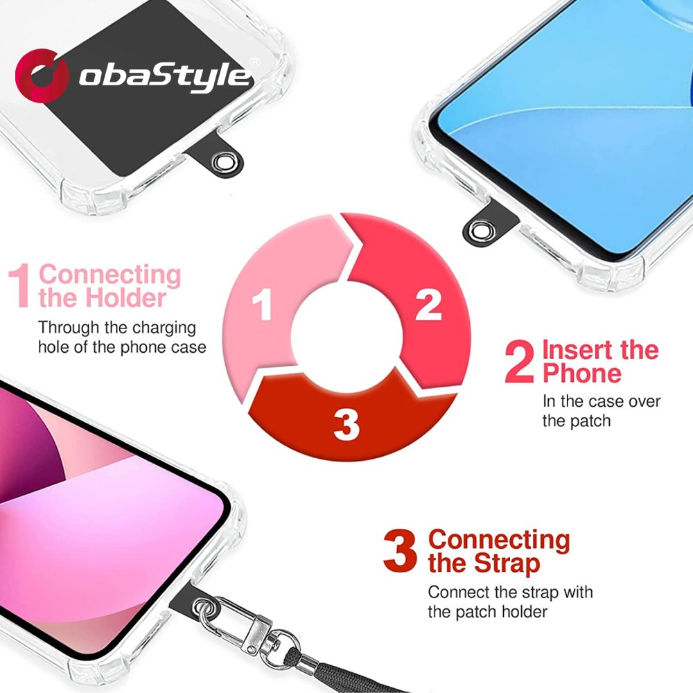 EU stock shipping Universal Long Mobile Phone Strap Adjustable Rope Custom Color Crossbody Phone Necklace