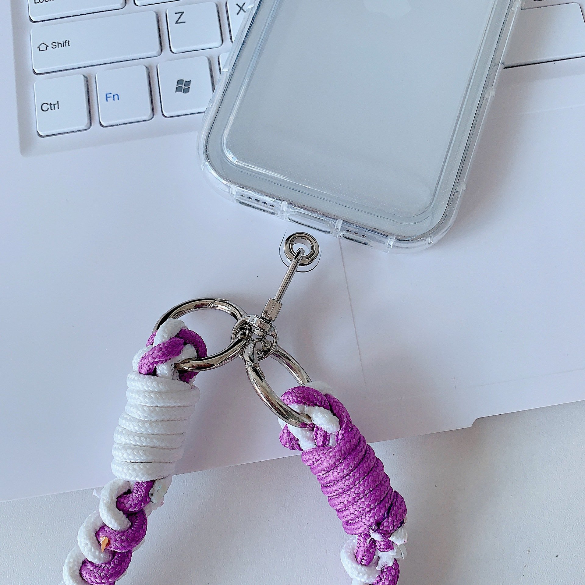 Hot Sale Custom Adjustable Nylon Phone Lanyard Handmade Cell Crossbody Lanyard Universal Phone Neck Strap Mobile Accessories