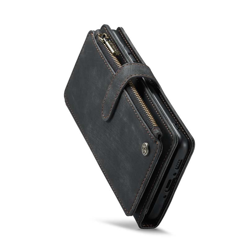 Classic Multi-Functional Wallet Retro Kickstand Card Slots Zipper Pocket Phone Bags Leather Case for Samsung A54