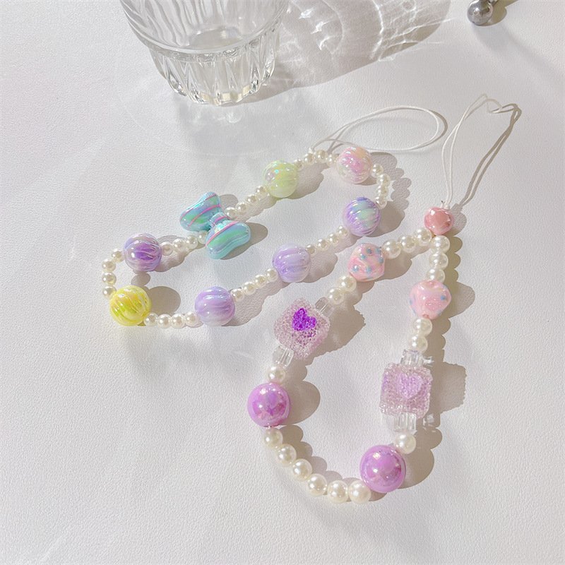 Handmade DIY Cell Phone Accessories Wrist Lanyard Bags Pendant Keychains Mobile Phone Straps