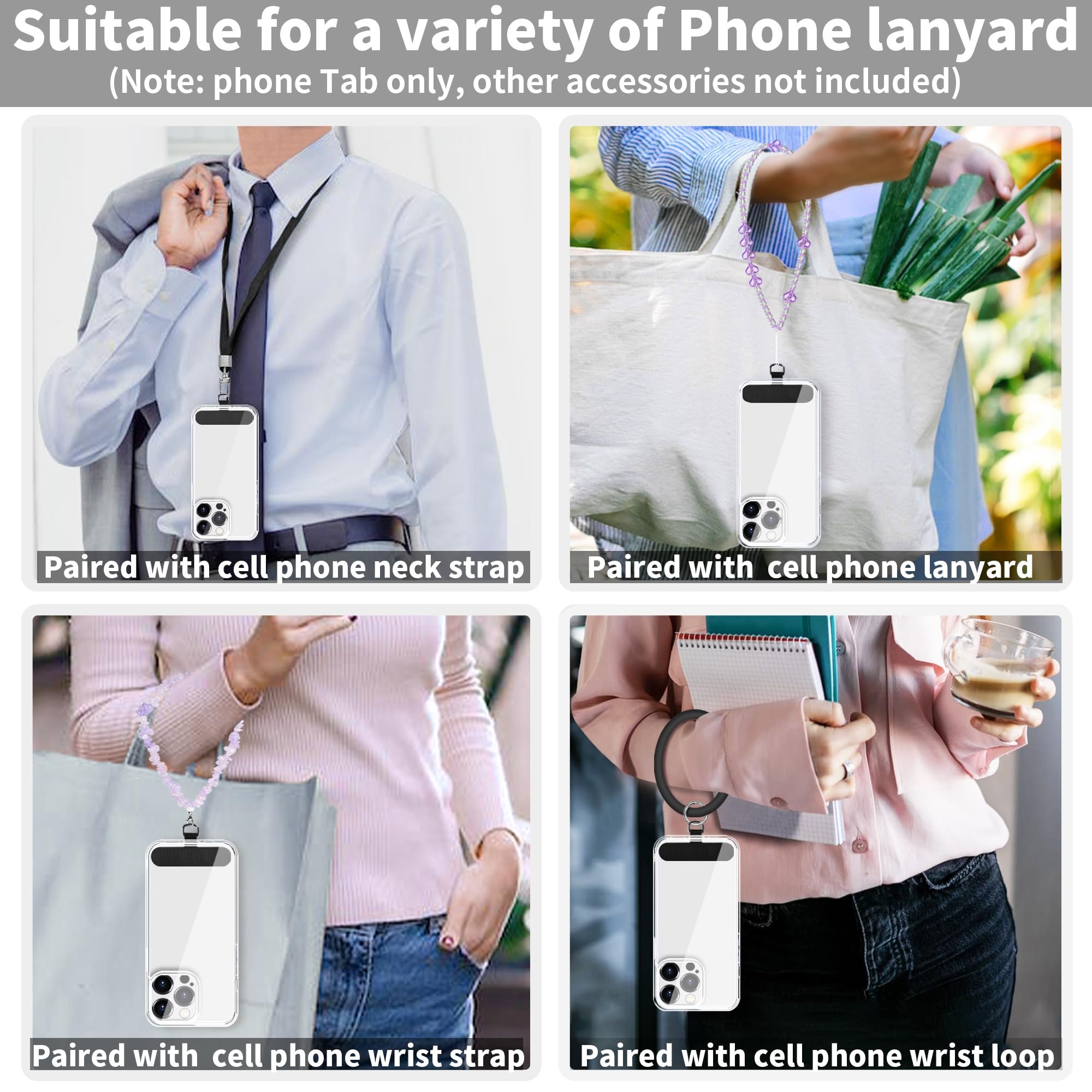 Shape Mobile Phone Accessories Universal Necklace Crossbody Phone Lanyard Patch Tab Tether Cell Mobile Phone Strap
