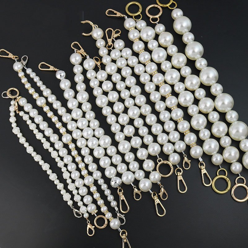 Pearl Mobile Phone Chain Beads Phone Case Charms Hook handbag Straps Crossbody Fashion Chain Lanyard Necklace Beads