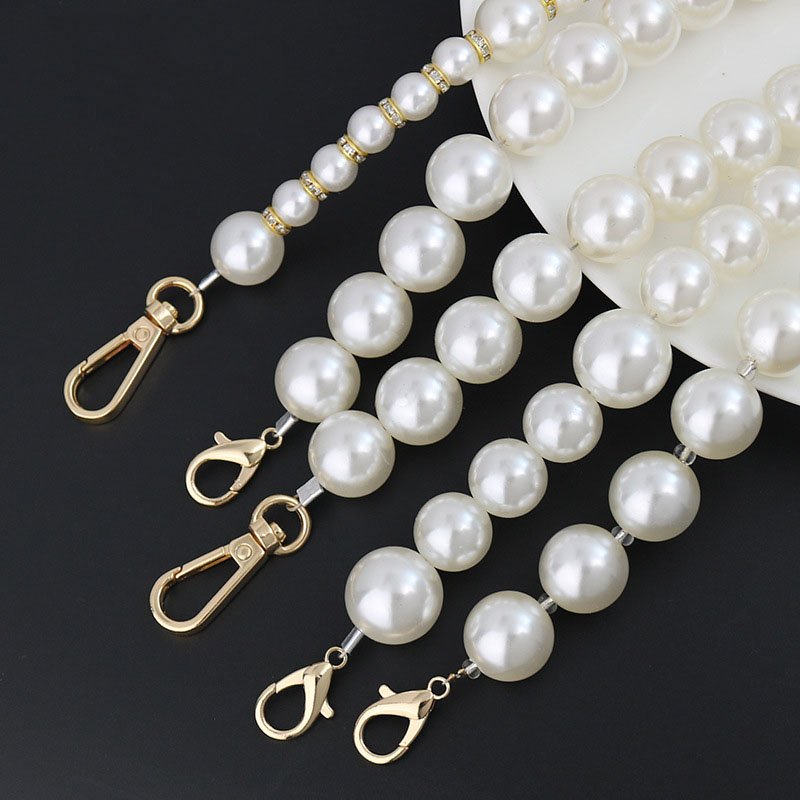 Pearl Mobile Phone Chain Beads Phone Case Charms Hook handbag Straps Crossbody Fashion Chain Lanyard Necklace Beads