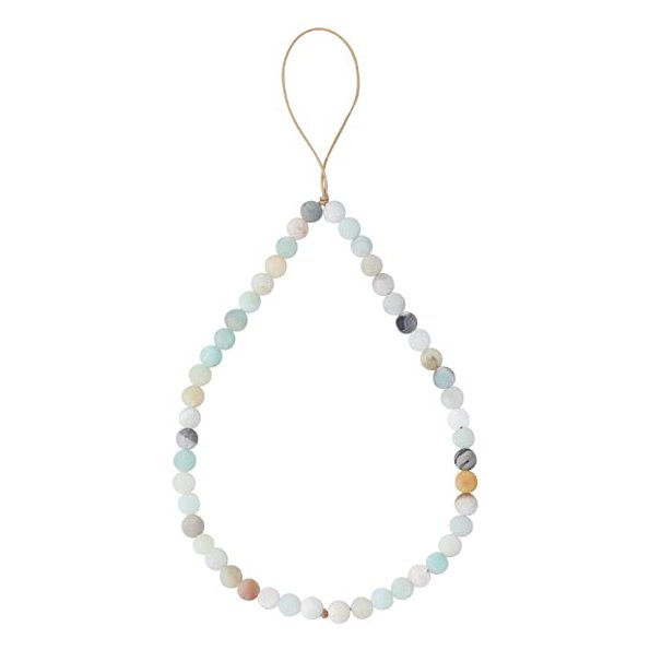 Gem-Precious Stone Beaded Phone Charm Cell Phone Lanyard Wrist Strap Handmade Natural Gemstone Phone Chain string