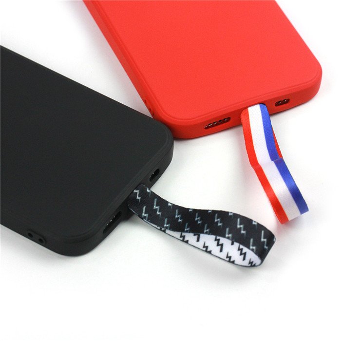 Mobile Phone Finger Holder Phone String PU Leather Grip One Hand Anti Slip Cartoon Phone Holder Bandage Wristband Loap Cord Rope