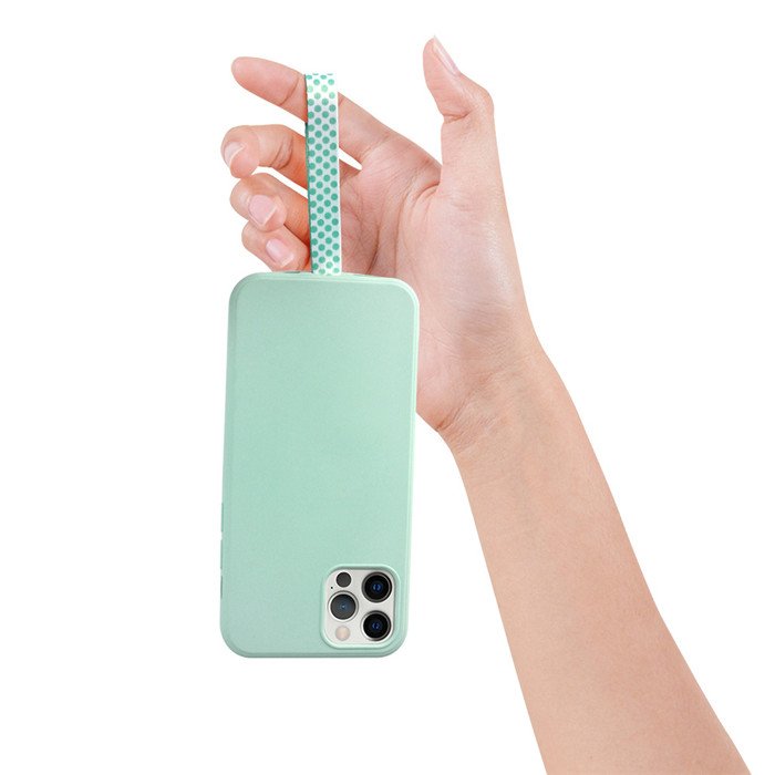 Mobile Phone Finger Holder Phone String PU Leather Grip One Hand Anti Slip Cartoon Phone Holder Bandage Wristband Loap Cord Rope