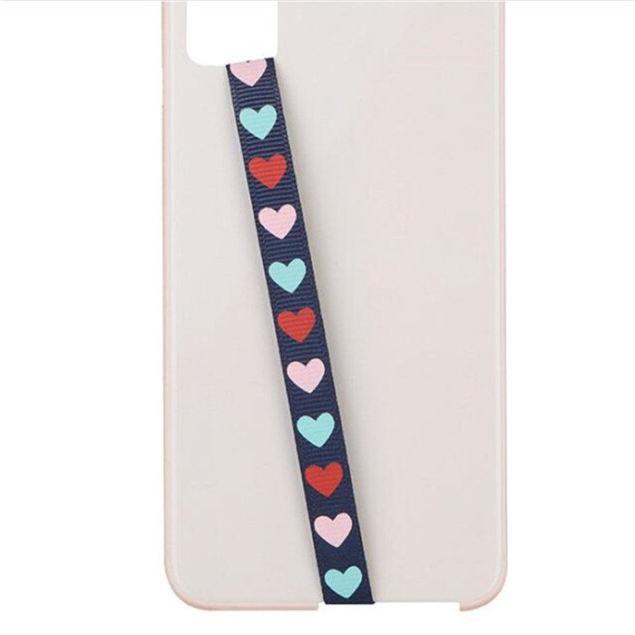 Mobile Phone Finger Holder Phone String PU Leather Grip One Hand Anti Slip Cartoon Phone Holder Bandage Wristband Loap Cord Rope