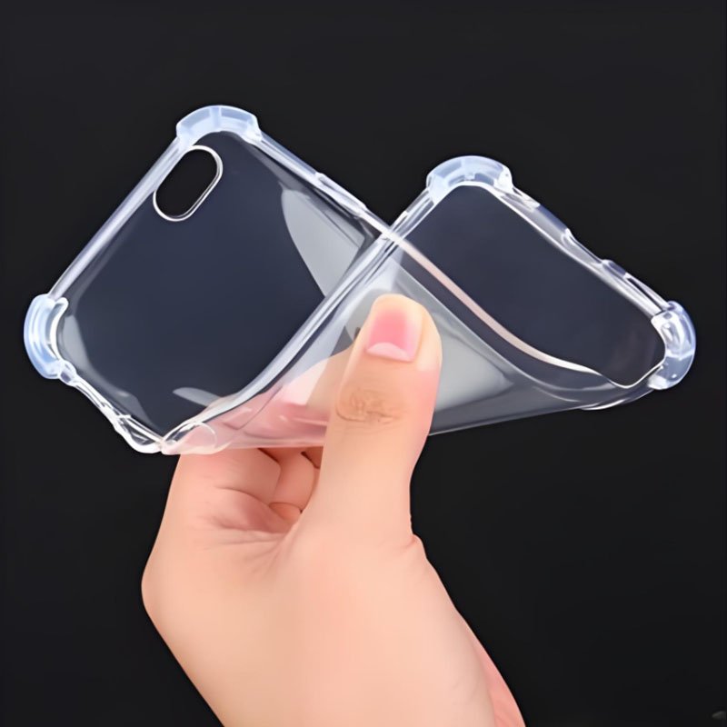 Soft TPU Crystal Bulk Degradable Cell case phone For iphone15 Pro Max 16 14 13 12 8 Plus Xs Raised Edges Protect Camera & Screen