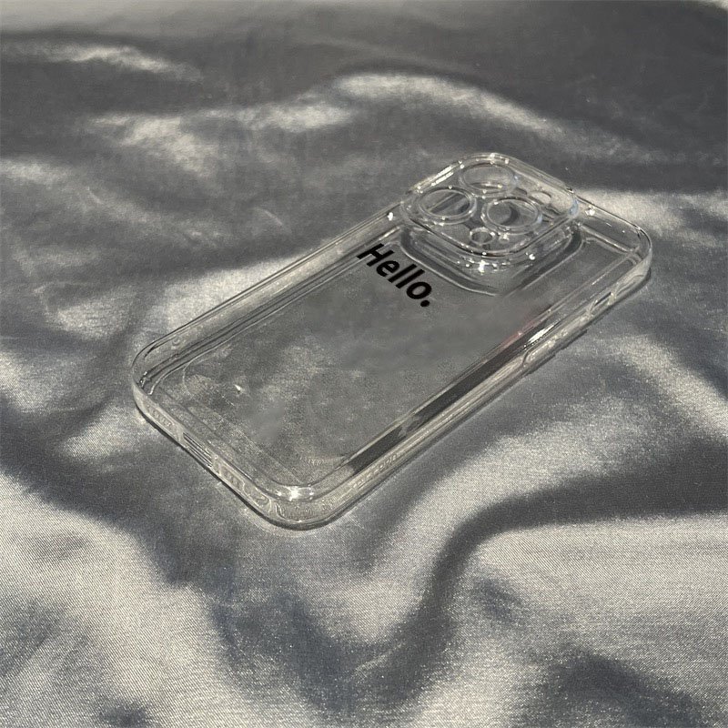 Soft TPU Crystal Bulk Degradable Cell case phone For iphone15 Pro Max 16 14 13 12 8 Plus Xs Raised Edges Protect Camera & Screen
