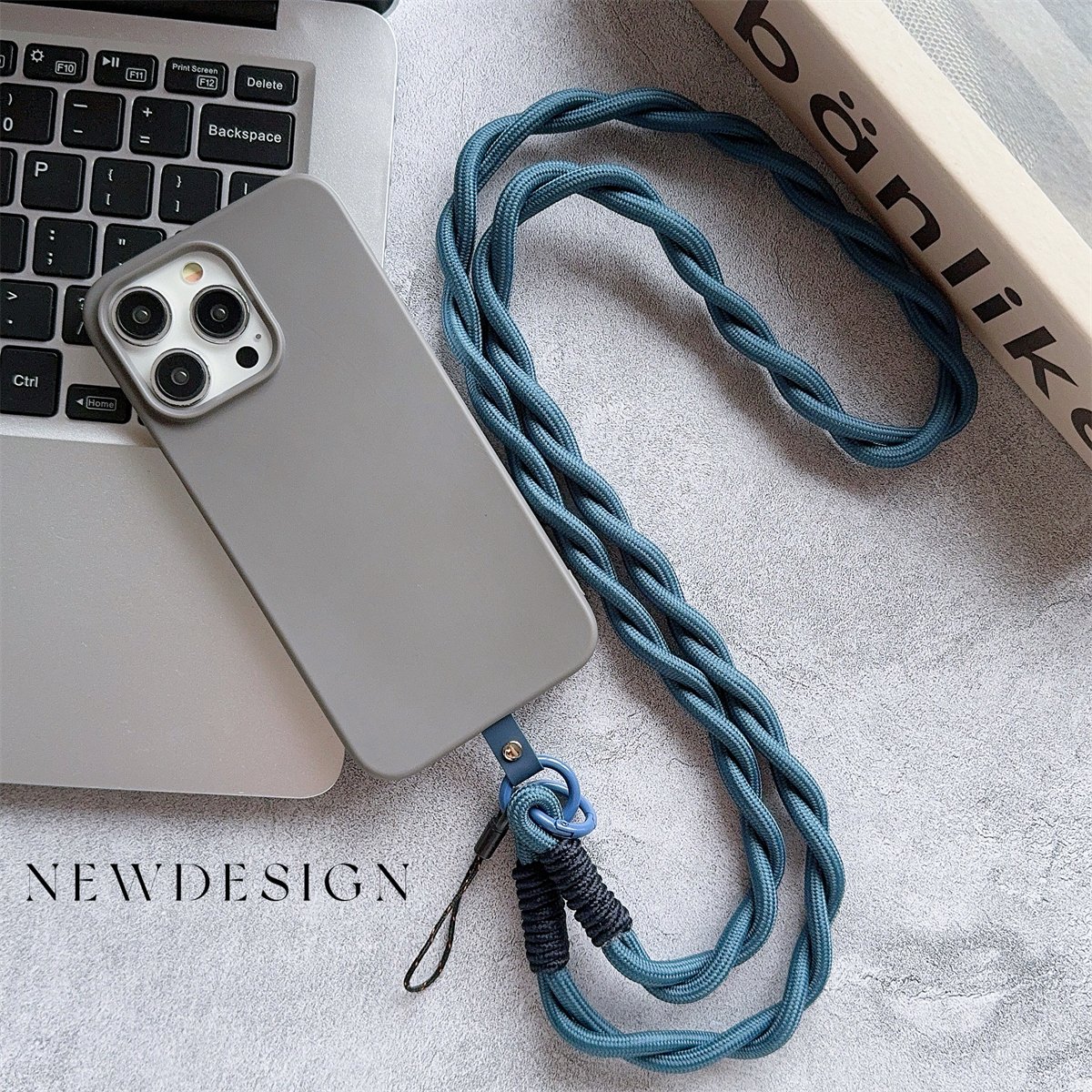 Twist Nylon Strap Mobile Phone Universal Lanyard Crossbody Rope Mobile Phone Long Lanyard Shoulder Strap Rope Lanyard Neck