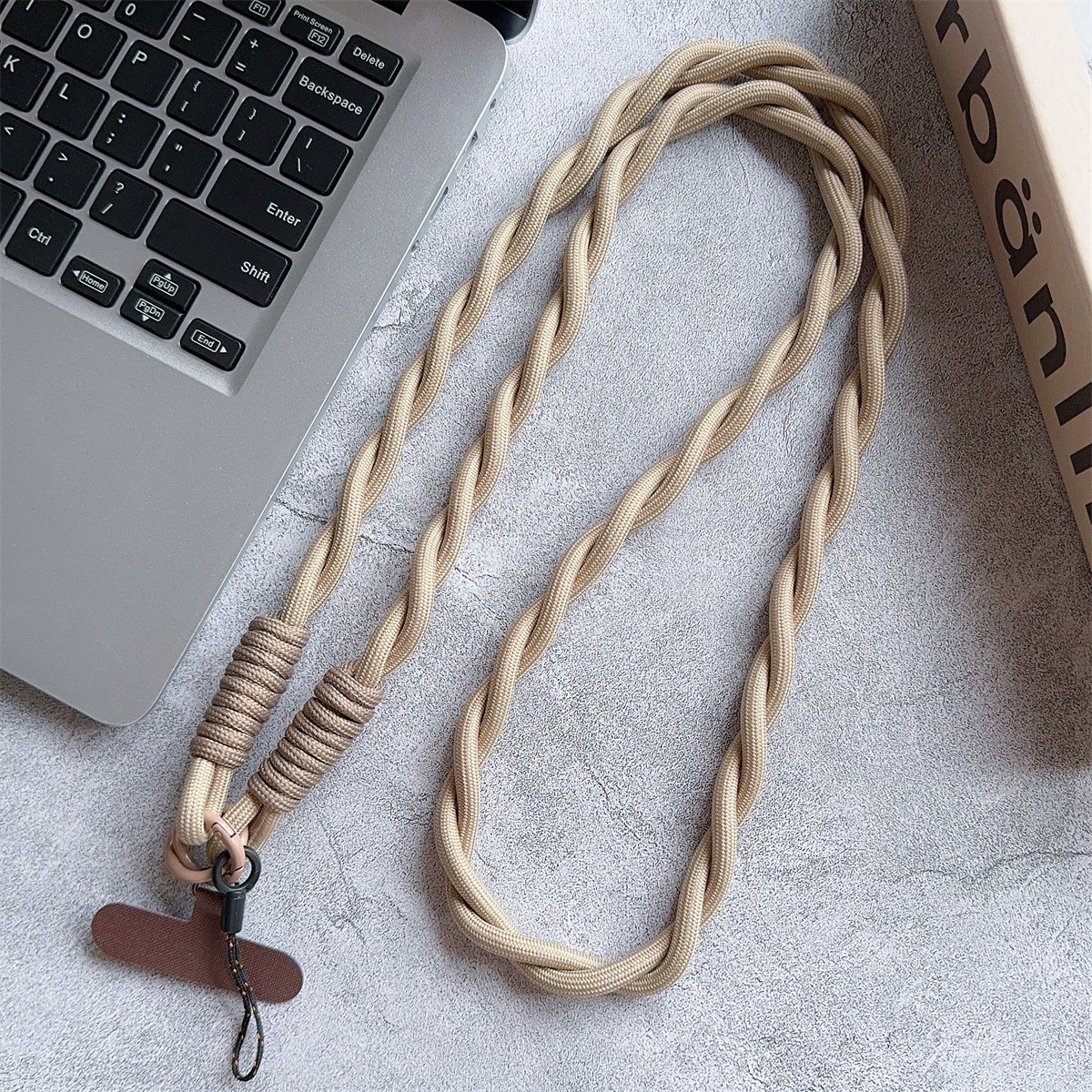 Twist Nylon Strap Mobile Phone Universal Lanyard Crossbody Rope Mobile Phone Long Lanyard Shoulder Strap Rope Lanyard Neck