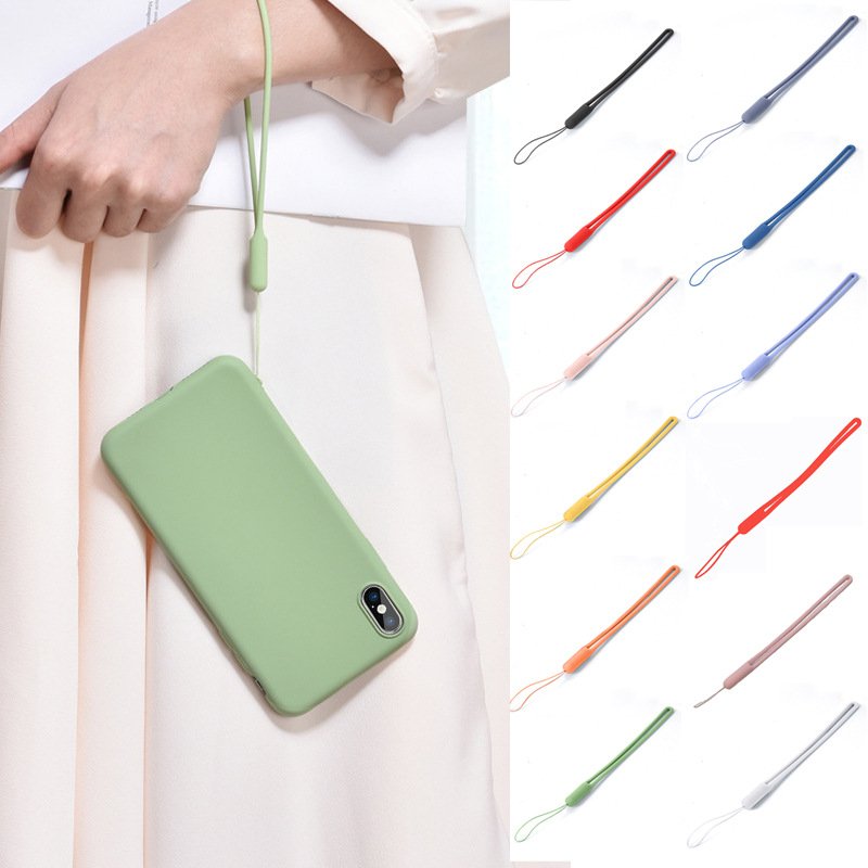 Custom Color Portable Universal Mobile Phone Straps Simple Design Candy Color Cell Phone Lanyard Straps Chain