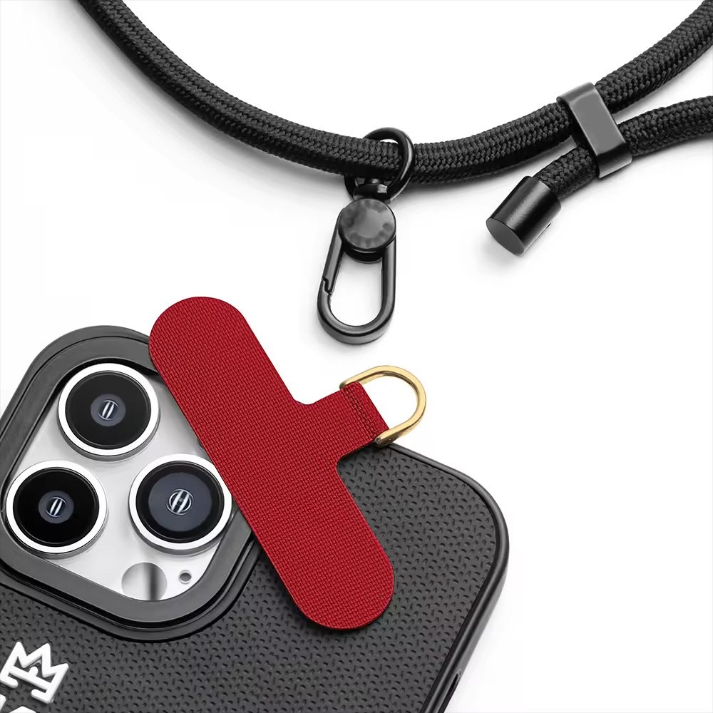 Adjustable Crossbody Necklace Phone Lanyard Anti-Lost Outdoor Phone Strap Patch Tab Smartphone Chain Rope