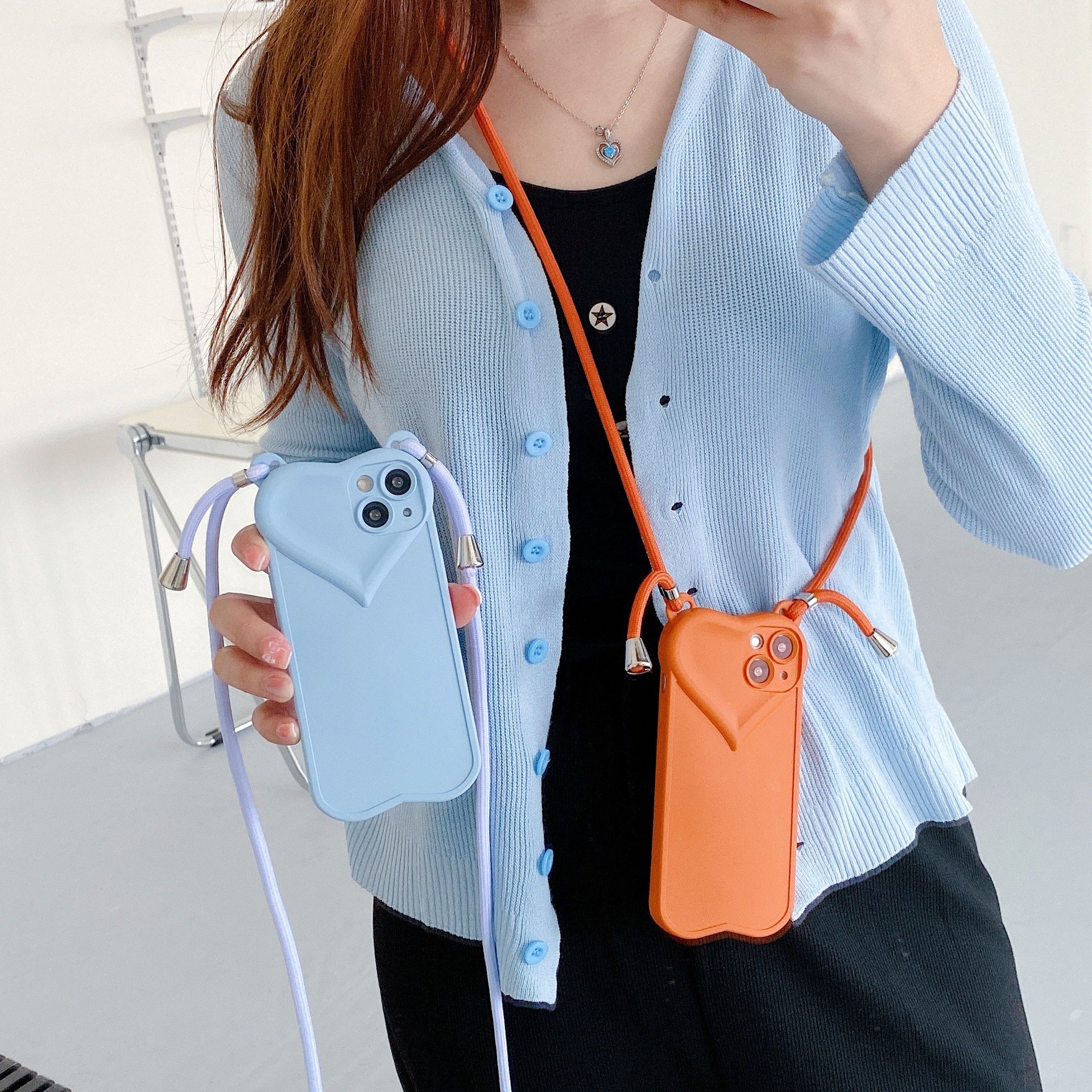 Resistance Nylon Lanyard Mini Fitness Funny Loops Hand Wrist Band Strap Cell Phone Case Shell For iphone 8 X Xr Xs 11 Pro Max