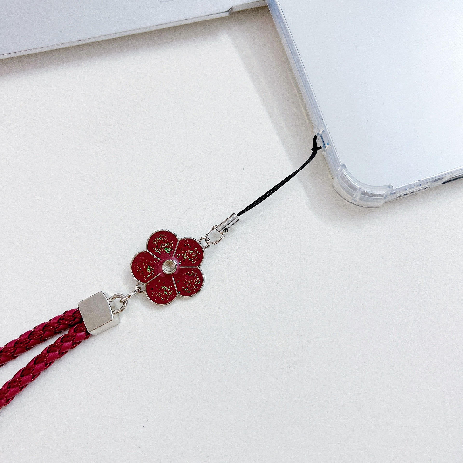 Phone Charm Strap Multicolor Phone Charm String Short Braid Mobile Phone Straps for Camera Anti-Lost Lanyard Gift Keychain Strap