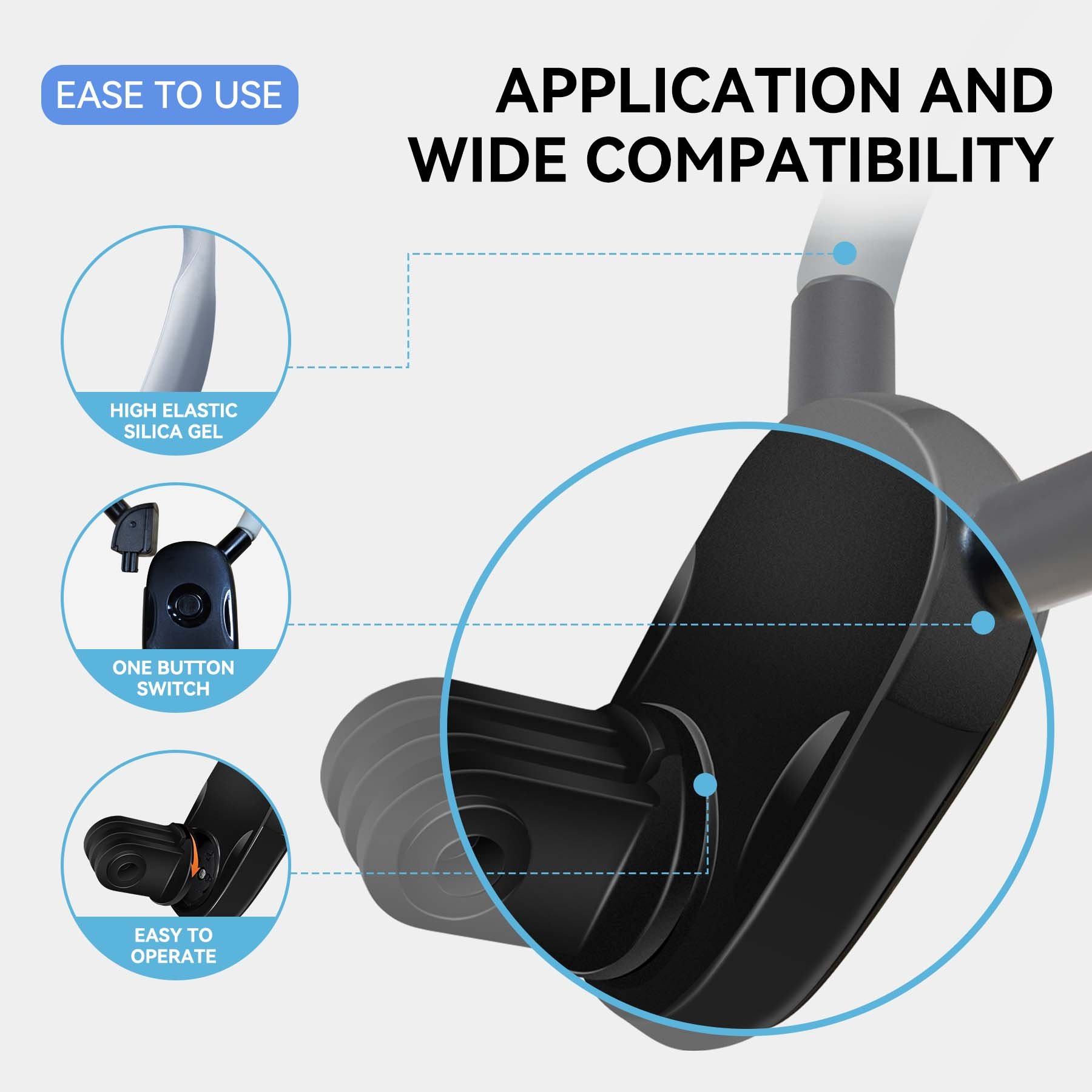 Neck-Mounted Sports Camera Collar Mobile Phone Holder POV/VLOG Smartphone Neck Mounted Chest Strap Suitable for 10/9/8/7