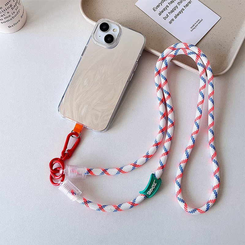 Durable Strap Metal Plate Braided Paracord Lanyard for ID Card Camera Wallet Keys