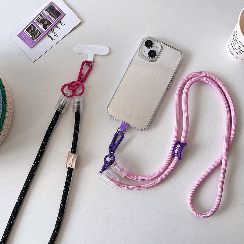 Durable Strap Metal Plate Braided Paracord Lanyard for ID Card Camera Wallet Keys