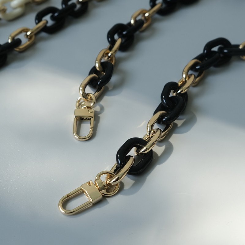 Fashion Amber Acrylic Phone Chain Stone Textured Mobile Phone Straps Glossy Custom Phone Charm