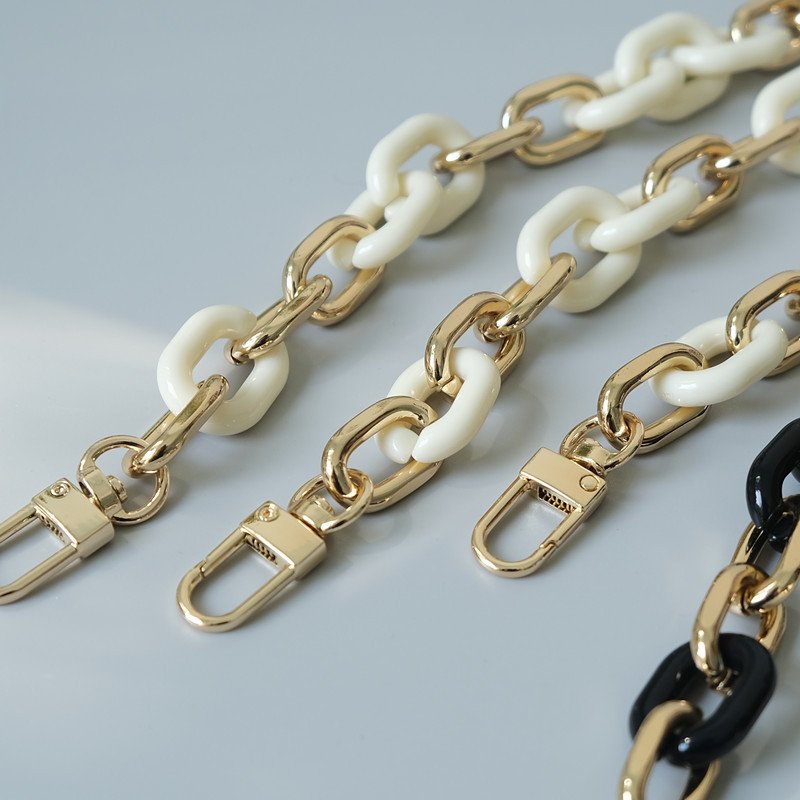 Fashion Amber Acrylic Phone Chain Stone Textured Mobile Phone Straps Glossy Custom Phone Charm
