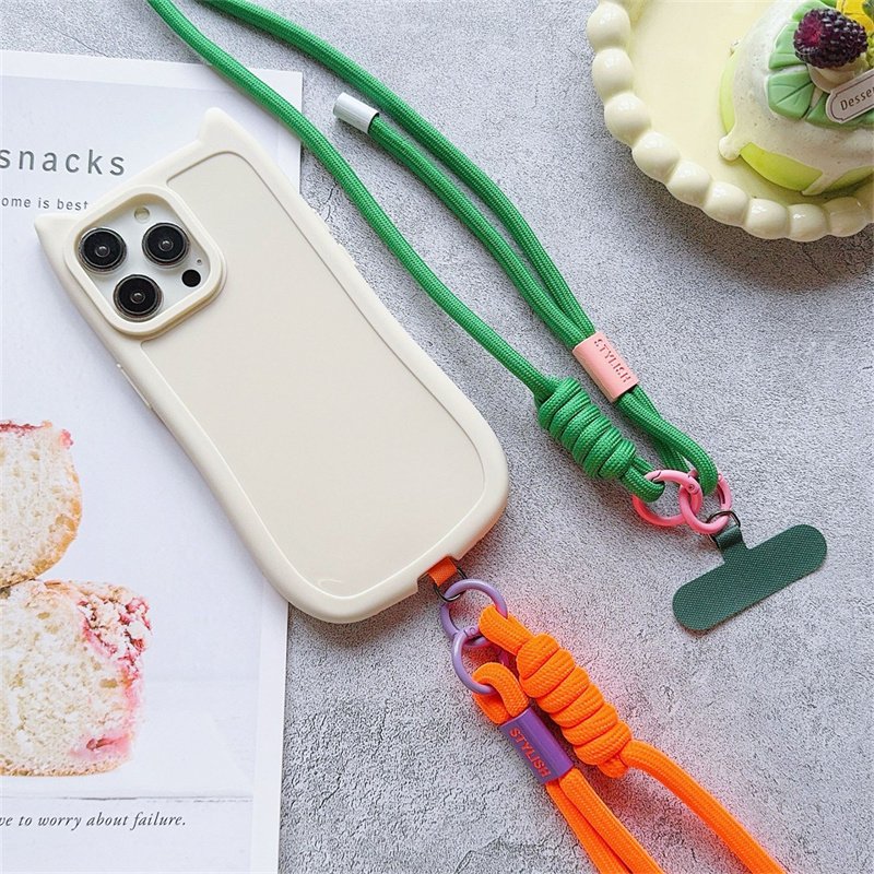 Simple Adjustable mobile phone universal lanyard Crossbody rope Mobile phone long lanyard Shoulder strap rope lanyard neck rope