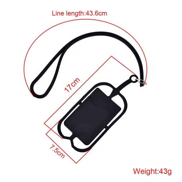Cell Phone Silicone Lanyard Strap Universal Smartphone Case Cover Holder Lanyard Necklace Wrist Strap For Mobile Phone