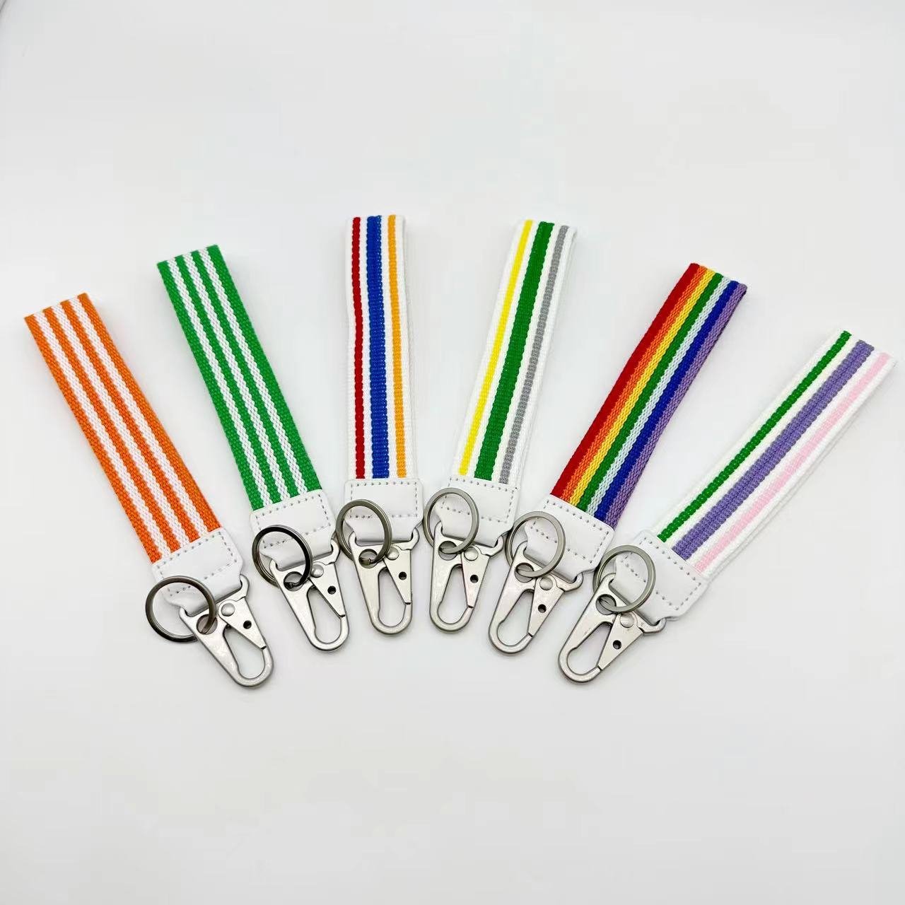 high quality phone lanyard strap keychain personalized Colorful canvas keychains mobile phone bag, jeans keychain pendant