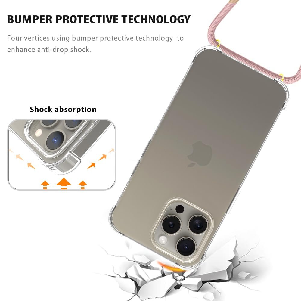 Adjustable High Quality Crossbody Phone Case For Iphone 15 14 13 12 11 Pro Max X XS XR 7 8 Plus SE