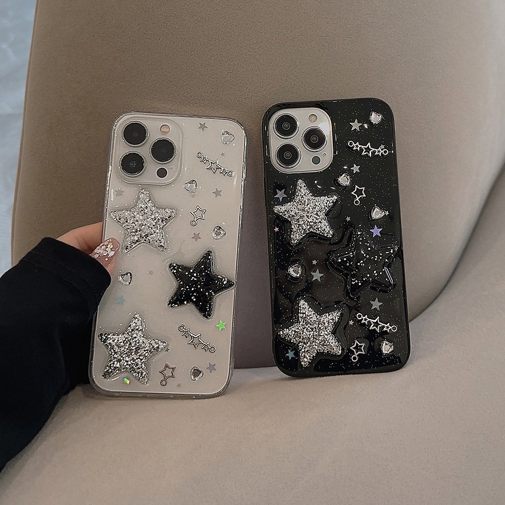 Star Style Decoration Mobile Cell Shell Phone Case Covers For Iphone 11 12 Case 13 14 15 11 12 pro max Ladys