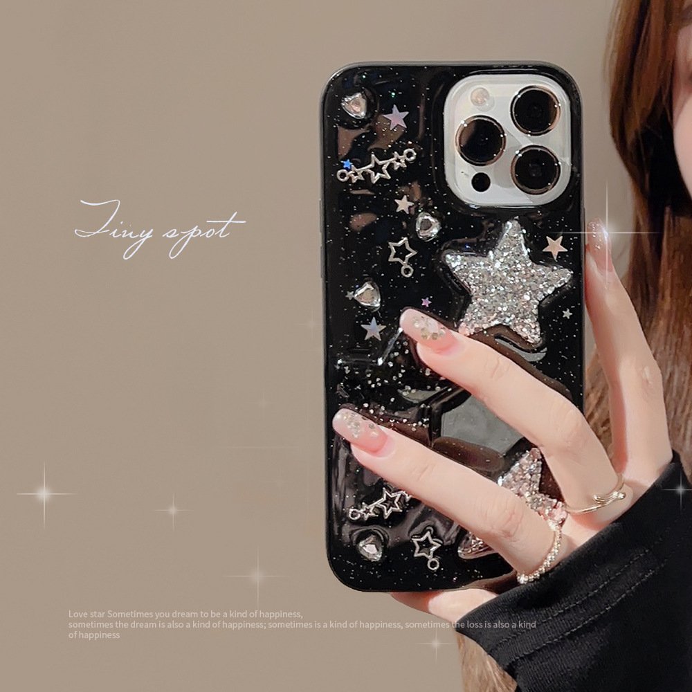 Star Style Decoration Mobile Cell Shell Phone Case Covers For Iphone 11 12 Case 13 14 15 11 12 pro max Ladys