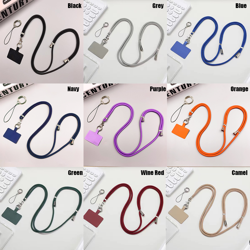 Factory Custom Logo Smartphone Phone Case Accessories Crossbody Necklace Patch Strap Tab Lasso Tether Cell Mobile Phone Lanyard