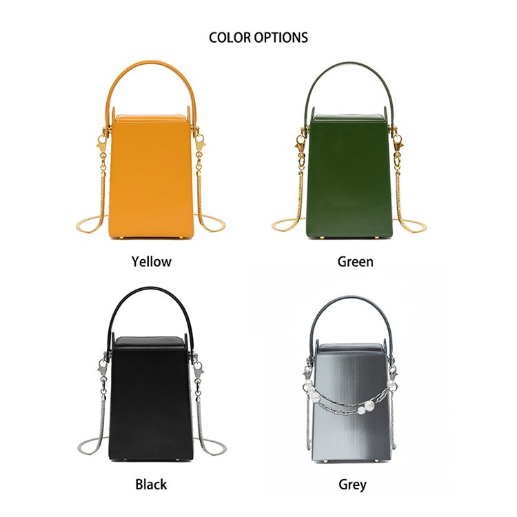 Paparazzi PA0379 Fashion Trendy Small Pu Leather Chain Strap Cell Phone Crossbody Bag With Pearl Chain