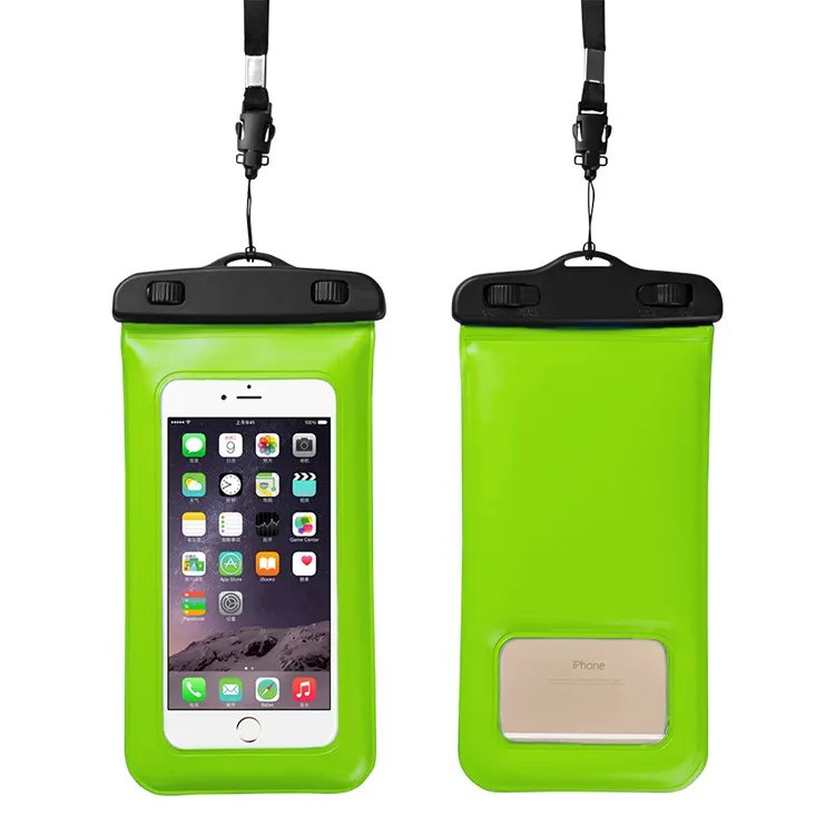 Water Proof Smartphone Neck Buoyancy Floating Clear Waterproof Mobile Phone Bag Case Touch Pouches For Swim Rafting Skiing